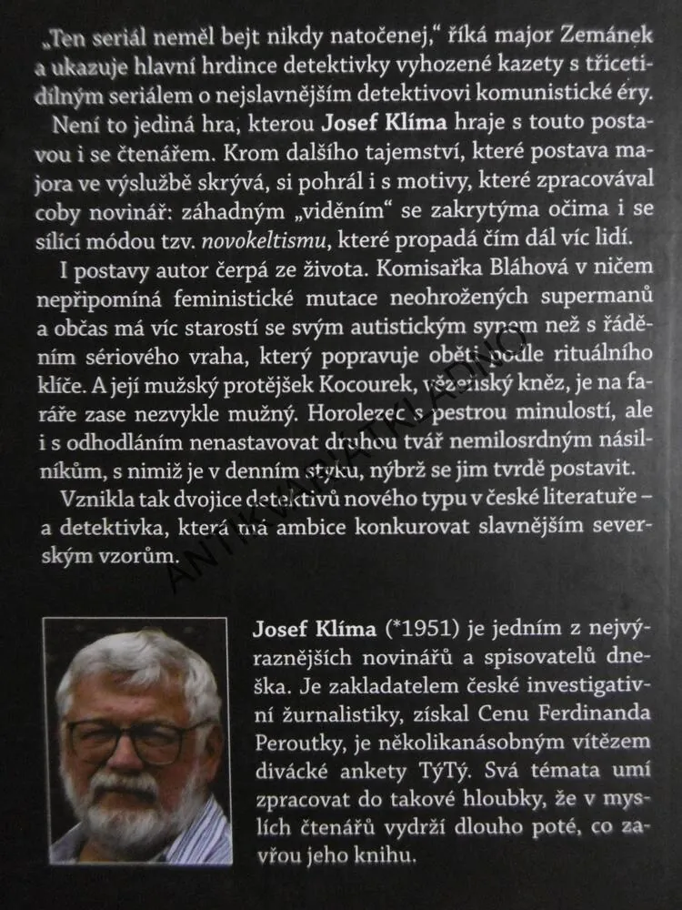 SMRT PODLE DRUIDŮ, JOSEF KLÍMA, **an