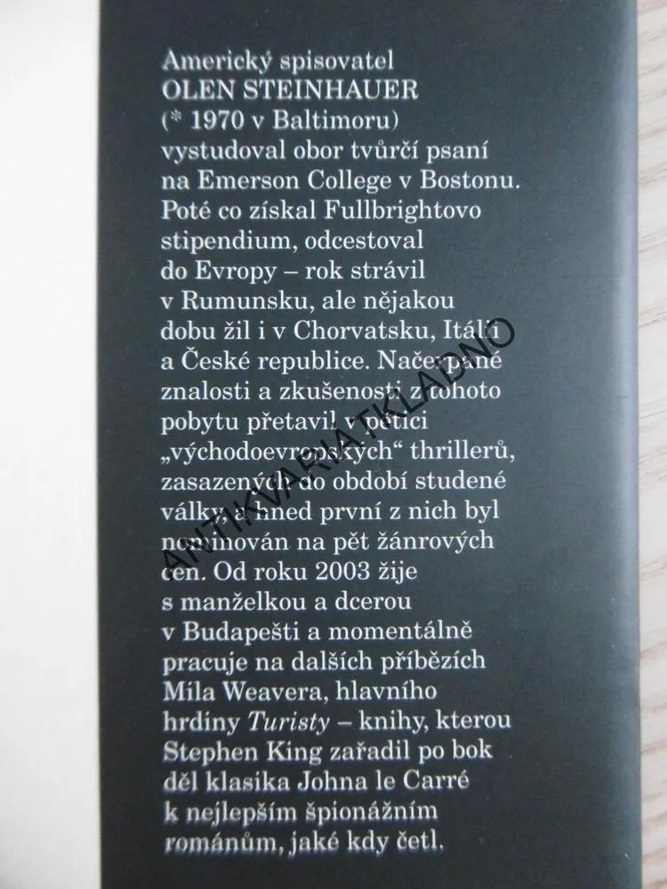 TURISTA, OLEN STEINHAUER, **an