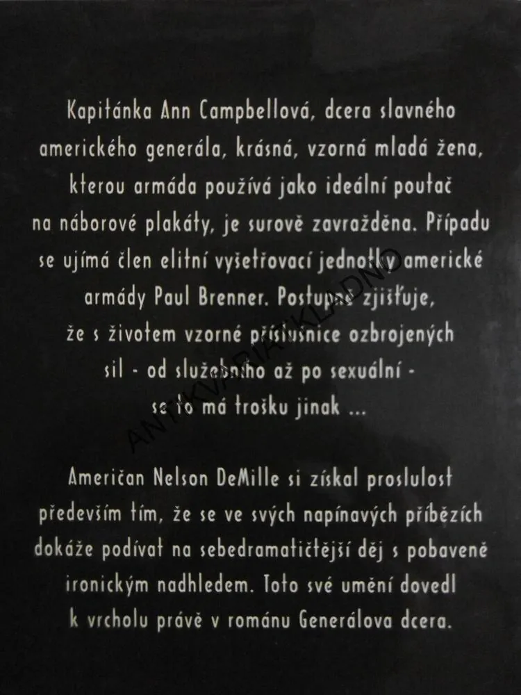 GENERÁLOVA DCERA, NELSON DEMILLE, **an