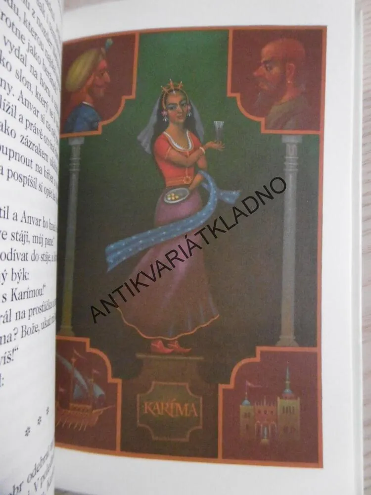 ZAKLETÝ SULTÁN, ARABSKÉ POHÁDKY, AUTOGRAM ILUSTRÁTORA - JINDŘICH ULRICH, **an