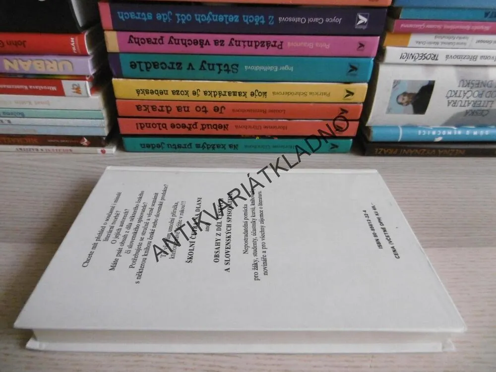 ŠKOLNÍ ČETBA NA DLANI, OBSAHY Z DĚL ČESKÝCH A SLOVENSKÝCH SPISOVATELŮ, **an