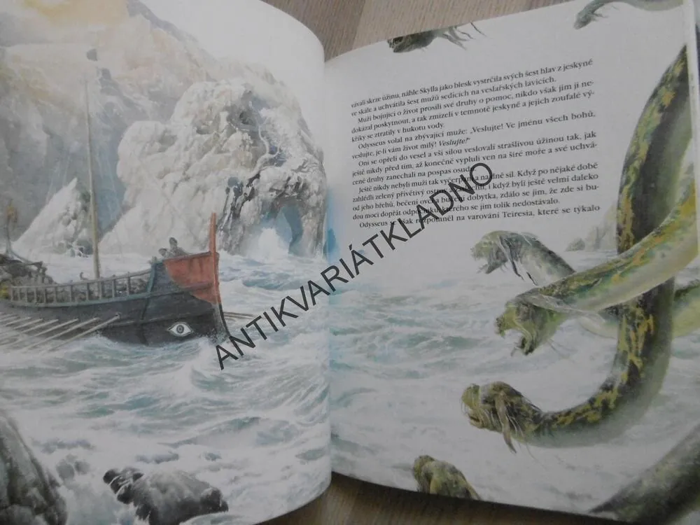 PUTOVÁNÍ ODYSSEOVO, PŘÍBĚH Z ODYSSEIE, ROSEMARY SUTCLIFF, ALAN LEE,**an