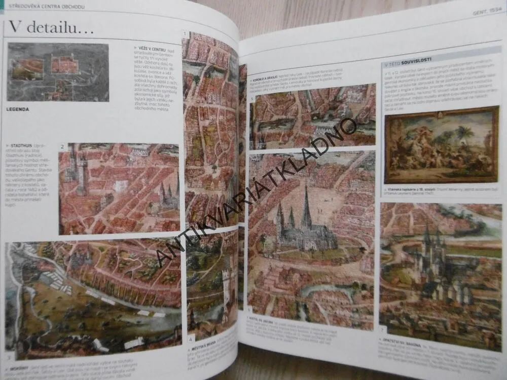 MAPY MĚST, HISTORICKÁ VÝPRAVA ZA MAPAMI, PLÁNY A OBRAZY MĚST, **an