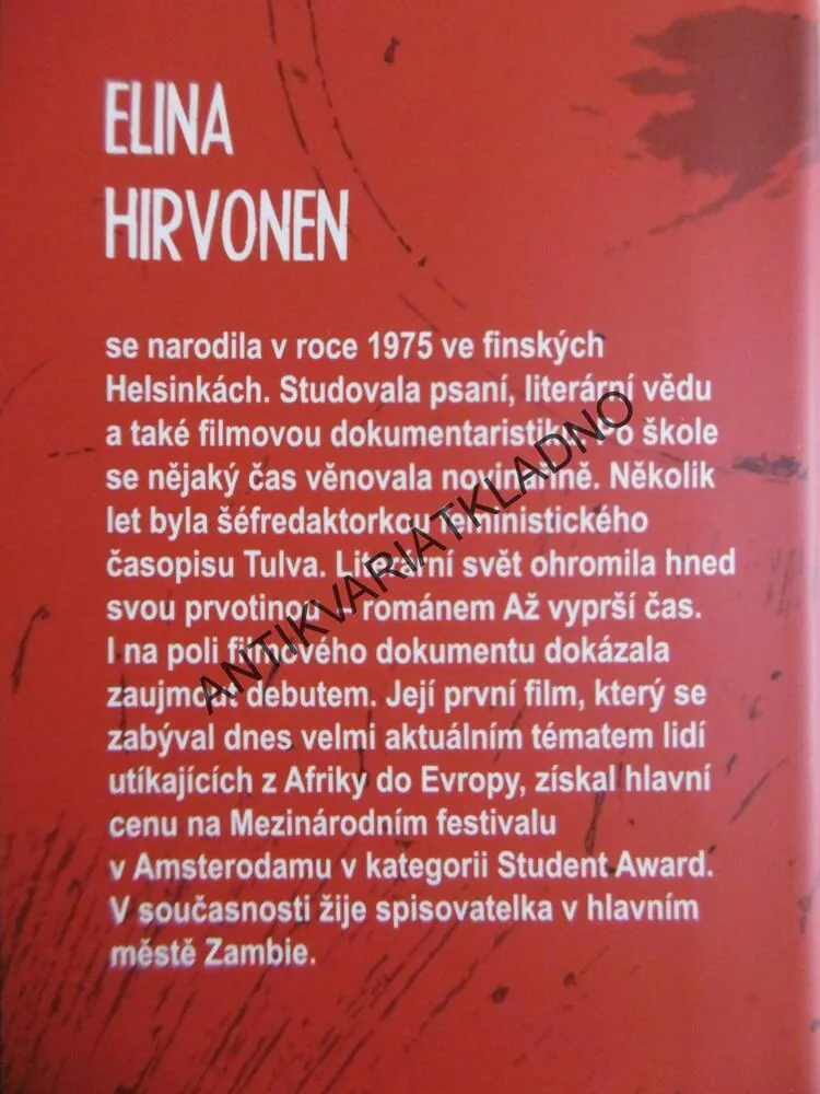 AŽ VYPRŠÍ ČAS, ELINA HIRVONEN, **an