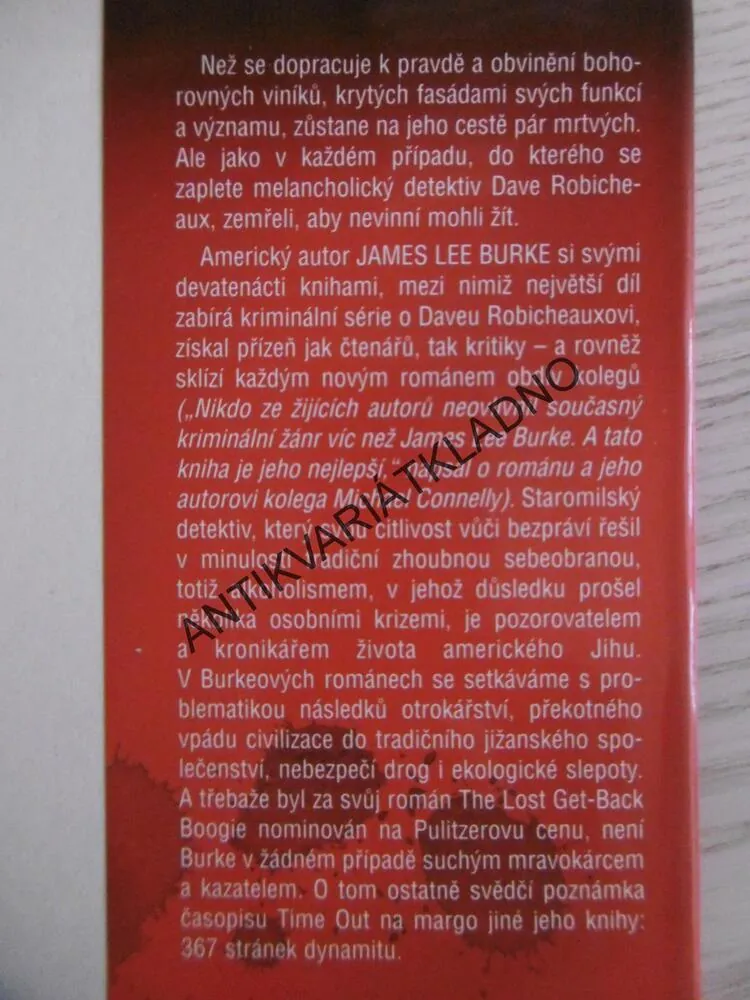 KAT MUSÍ ZEMŘÍT, JAMES LEE BURKE, **an