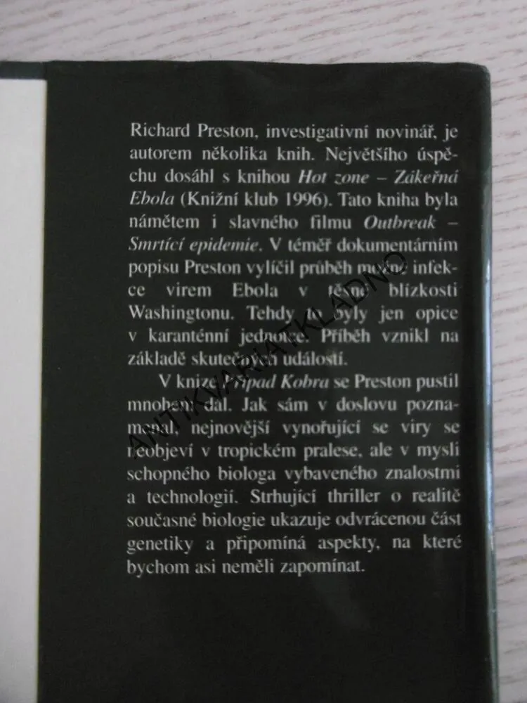 PŘÍPAD KOBRA, RICHARD PRESTON, **an