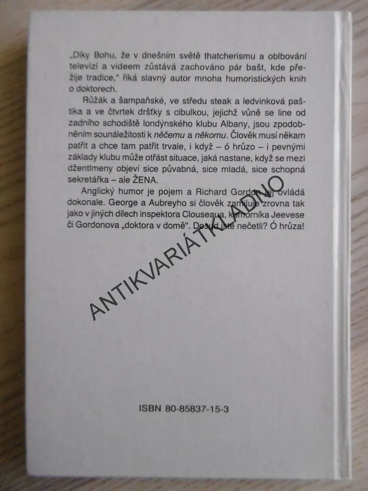 KLUB DŽENTLMENŮ, RICHARD GORDON, **an