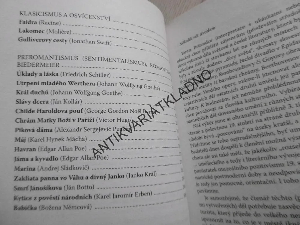 PRŮVODCE DÍLY SVĚTOVÉ A ČESKÉ LITERATURY, MILADA CALTÍKOVÁ, BOHUSLAV HOFFMANN