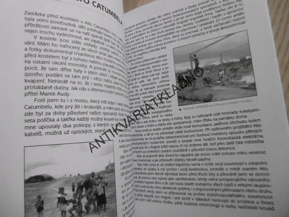 NA SKOK V ANGOLE, JIŘÍ CHROMÝ - AUTOGRAM, **an