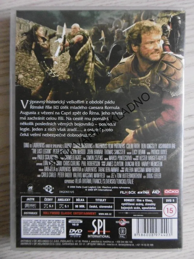 POSLEDNÍ LEGIE, DVD FILM