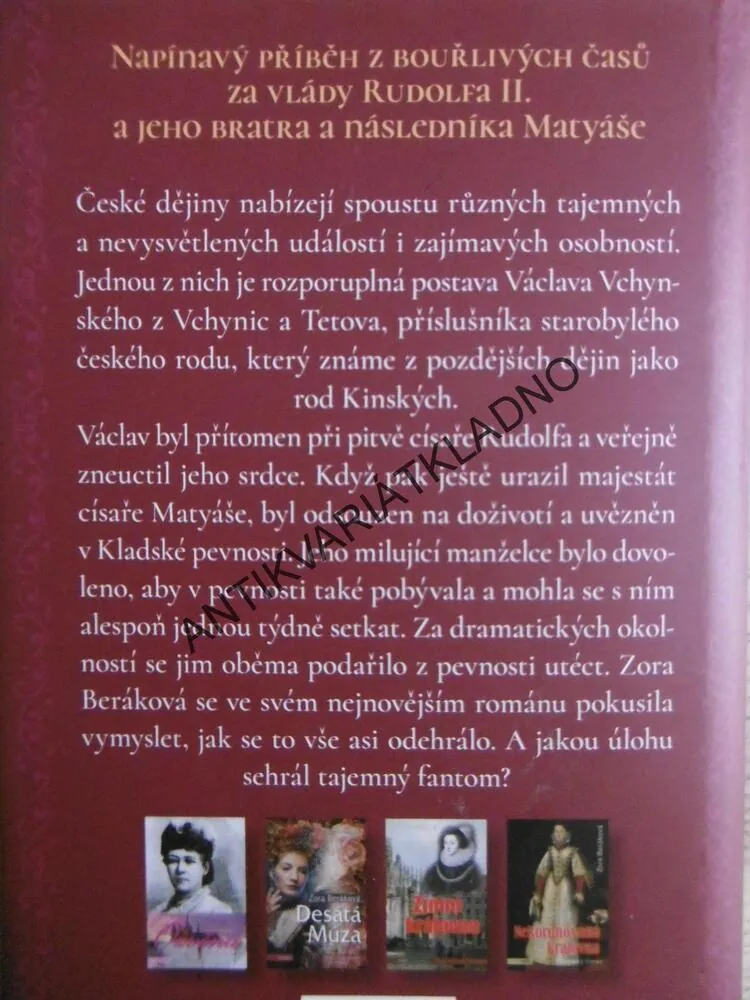 FANTOM STARÉ PEVNOSTI, ZORA BERÁKOVÁ, **an