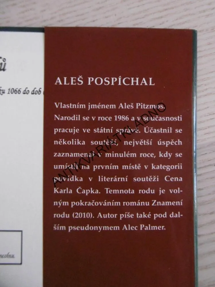 TEMNOTA RODU, ALEŠ POSPÍCHAL, **an
