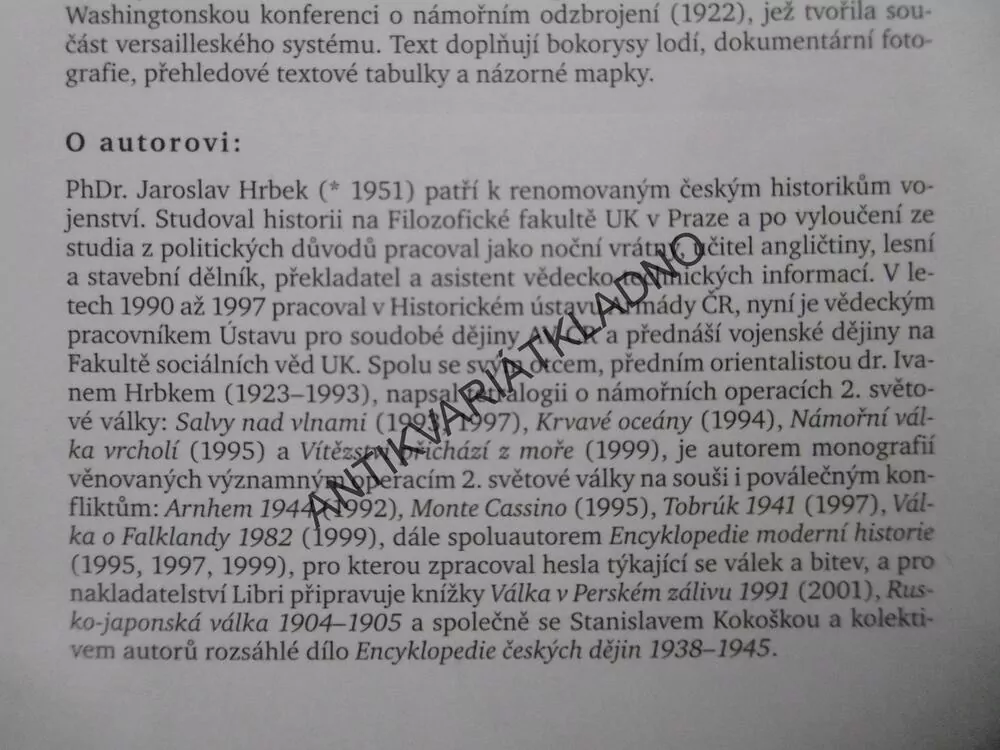 VELKÁ VÁLKA NA MOŘI, 1. DÍL, ROK 1914, JAROSLAV HRBEK, **an