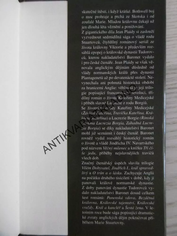 KRÁLOVNINA MSTA, JEAN PLAIDY, **an