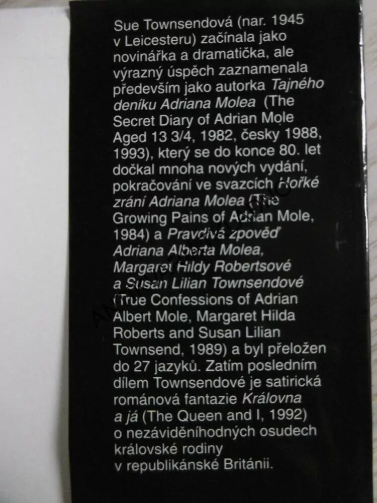 HOŘKÉ ZRÁNÍ ADRIANA MOLEA, SUE TOWNSENDOVÁ, **an