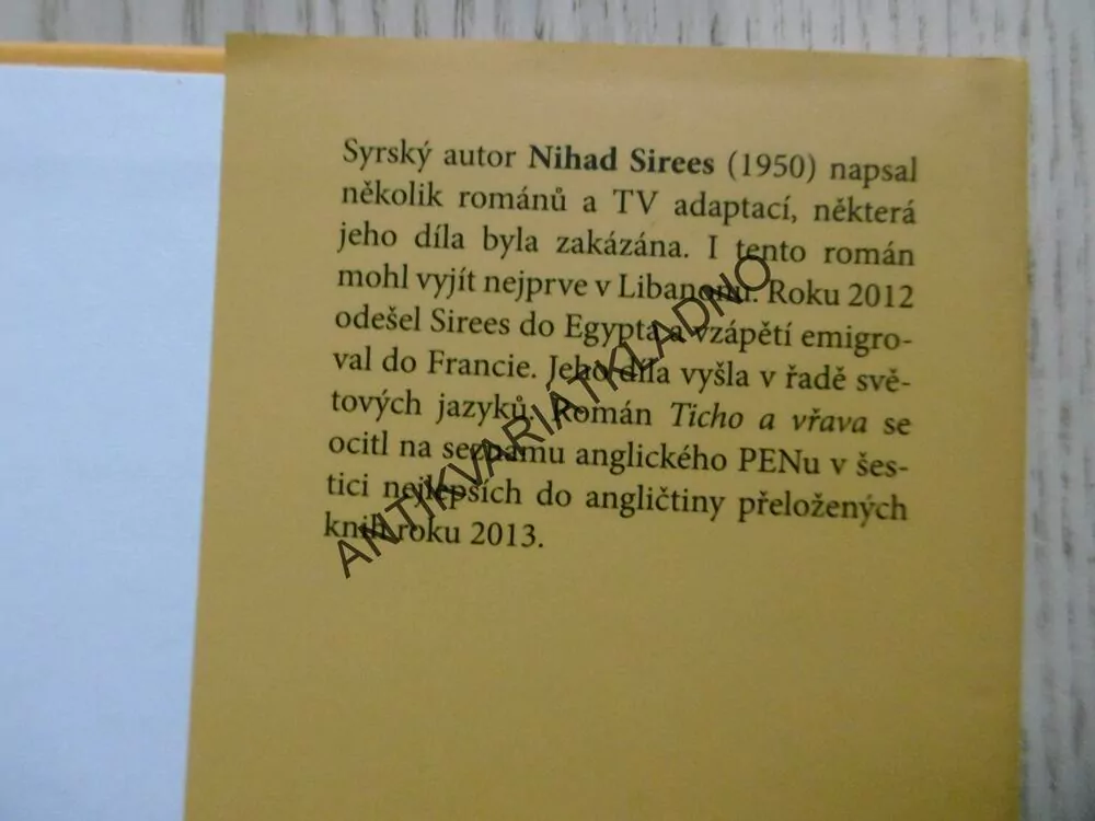 TICHO A VŘAVA, NIHAD SIREES, **an