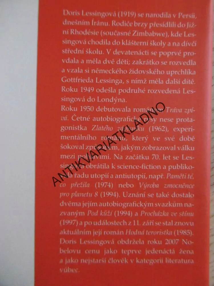 MUŽ A DVĚ ŽENY, DORIS LESSINGROVÁ, **an