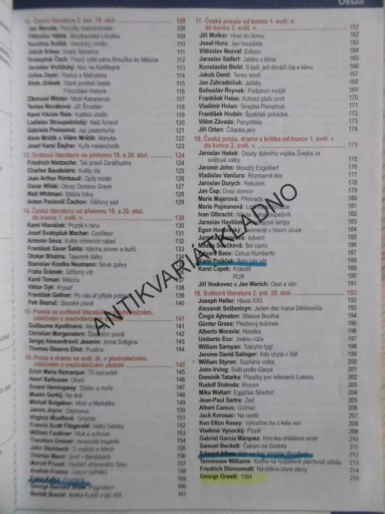 OBSAHY A ROZBORY DĚL K LITERATUŘE