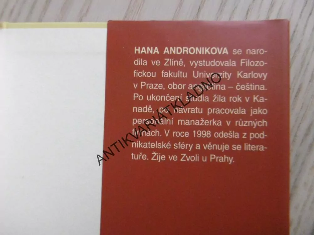 ZVUK SLUNEČNÍCH HODIN, HANA ANDRONIKOVA, **an