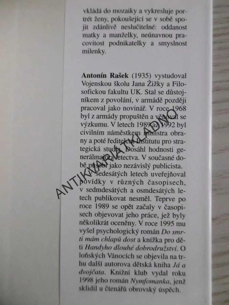 PODNIKATELKA, ANTONÍN RAŠEK, **an