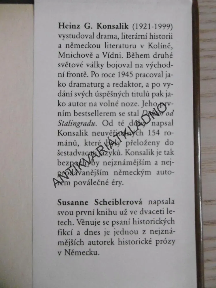 DIVOKÁ ZEMĚ, HEINZ G. KONSALIK, SUSANNE SCHEIBLEROVÁ, **an