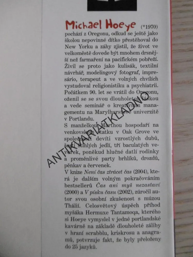 NENÍ ČAS ZTRÁCET ČAS, MICHAEL HOEYE, **an