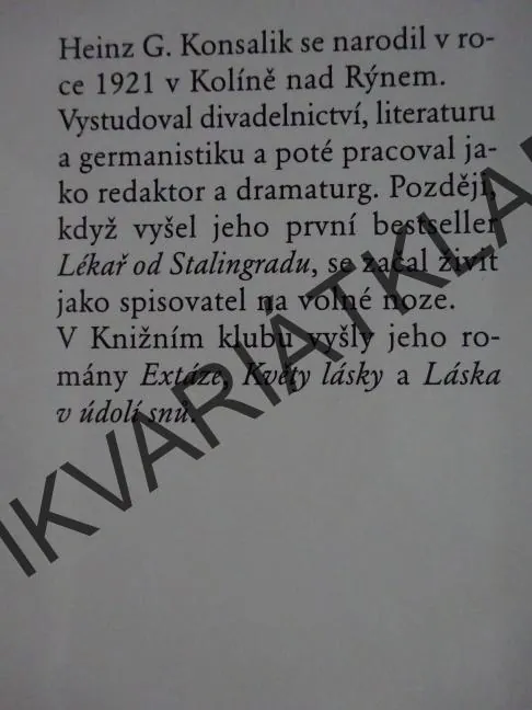 HYPNOTIZÉR, HEINZ G. KONSALIK, **an