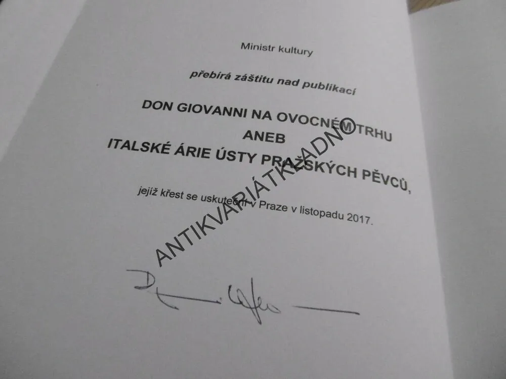DON GIOVANNI NA OVOCNÉM TRHU ANEB ITALSKÉ ÁRIE ÚSTY PRAŽSKÝCH PĚVCŮ, **an