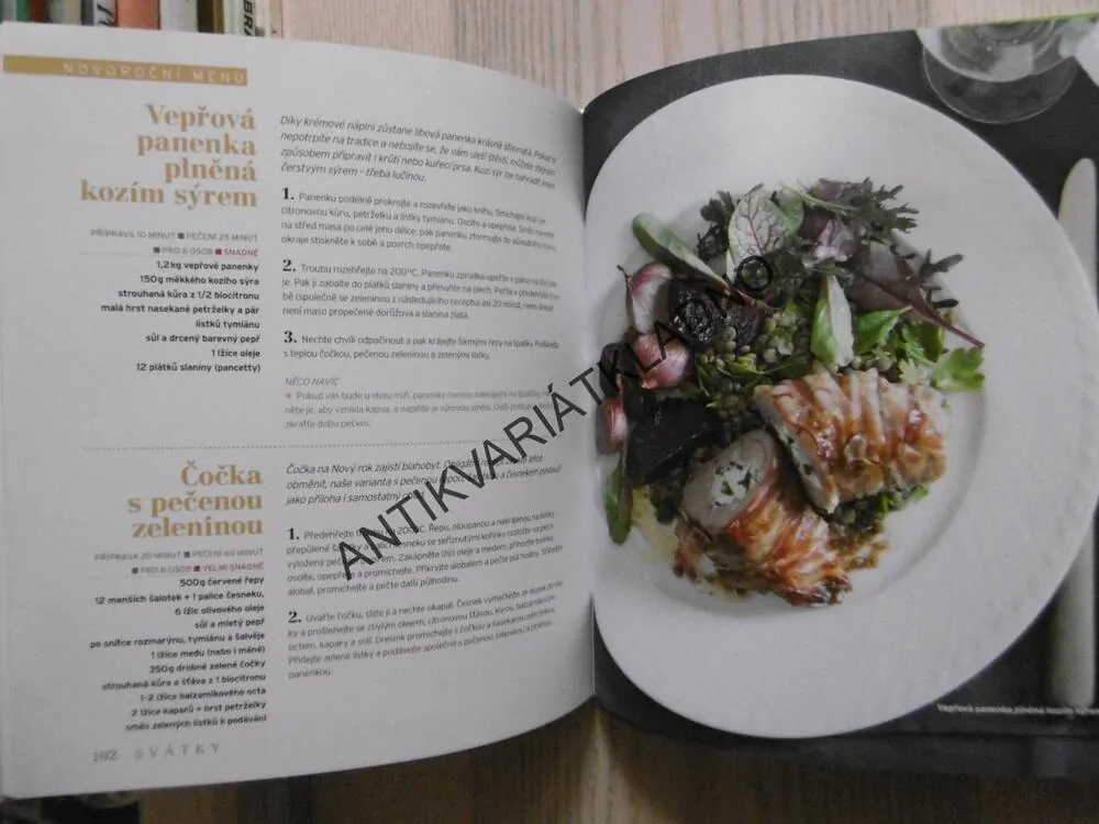 SVÁTEČNÍ MENU OD POLÉVKY PO DEZERT, EDICE APETIT, KUCHAŘKA, RECEPTY, **an