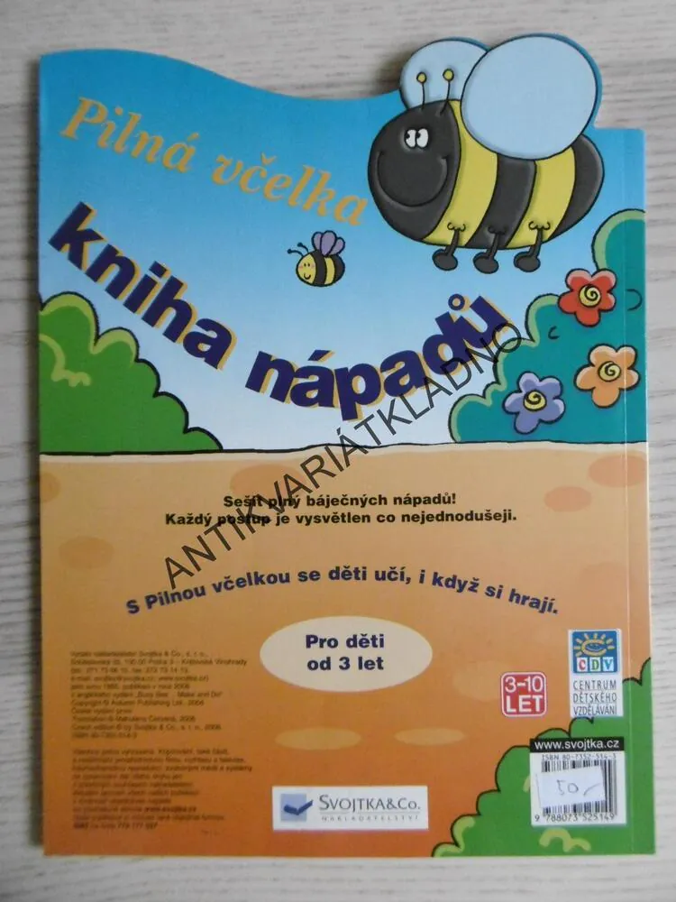 PILNÁ VČELKA, KNIHA NÁPADŮ, 3-10 LET, **an