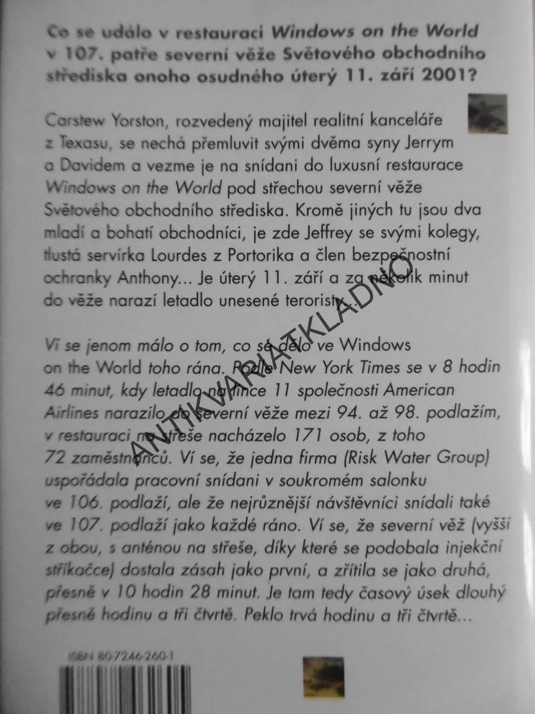 WINDOWS ON THE WORLD, FRÉDERIC BEIGBEDER, ČESKY, **an