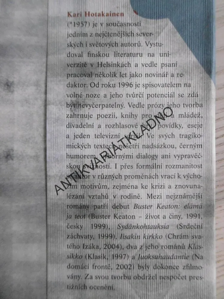 NA DOMÁCÍ FRONTĚ, KARI HOTAKAINEN, **an