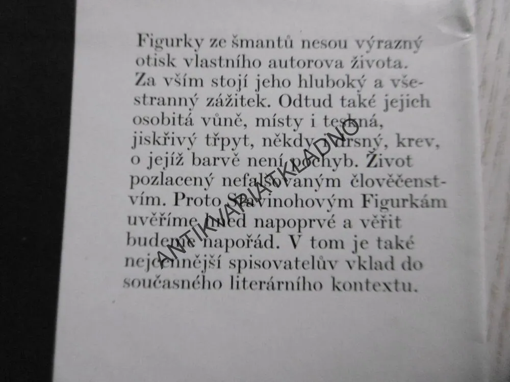 FIGURKY ZE ŠMANTŮ, FRANTIŠEK STAVINOHA, **an
