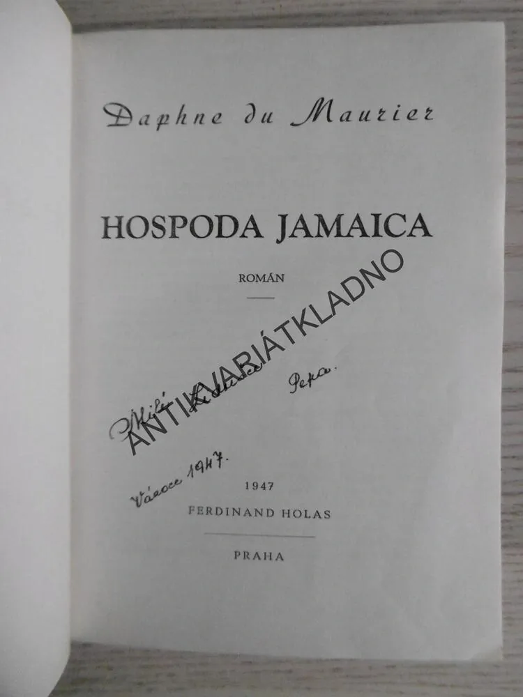 HOSPODA JAMAICA, DAPHNE DU MAURIER, **an
