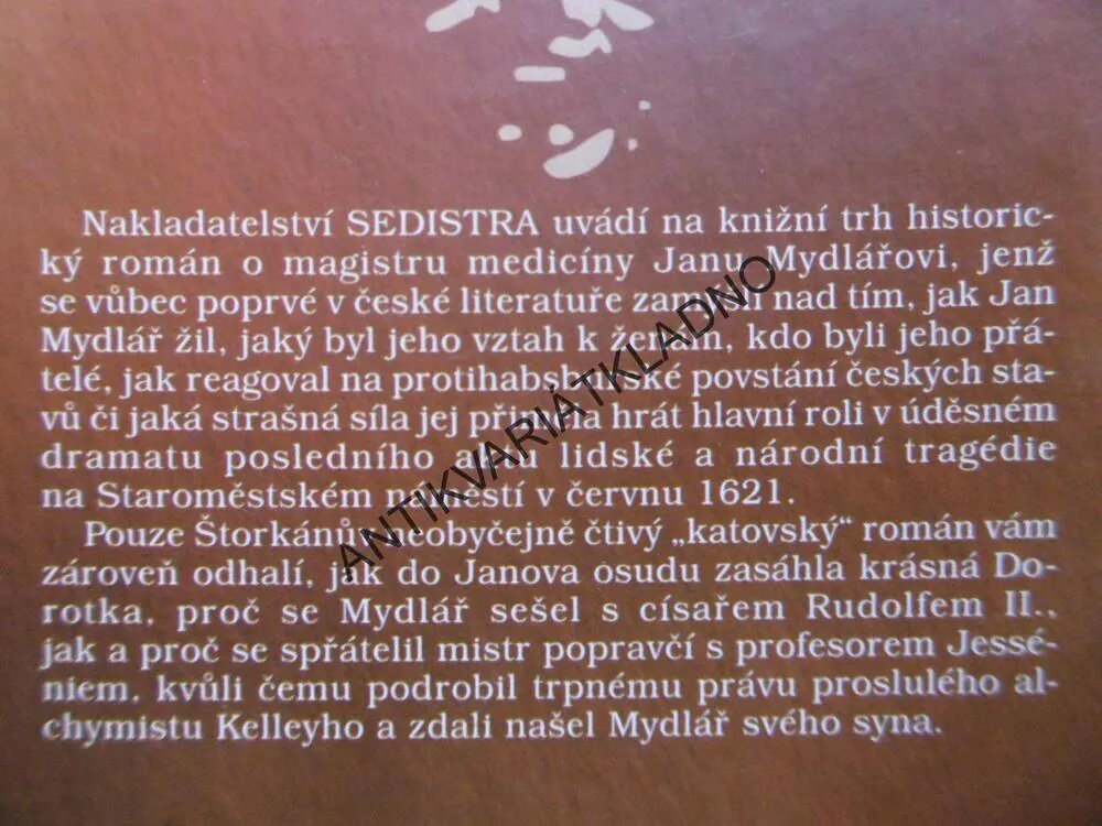 KAT JAN MYDLÁŘ, KAREL ŠTORKÁN, **an