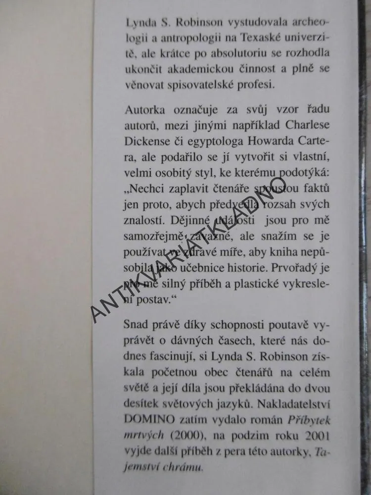 BOŽÍ BRÁNA, LYNDA S. ROBINSON, **an