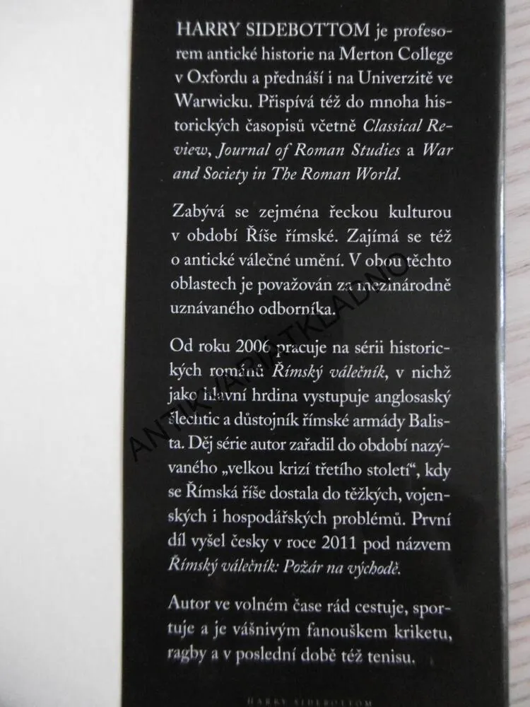 ŘÍMSKÝ VÁLEČNÍK, KRÁL KRÁLŮ, HARRY SIDEBOTTOM, **an