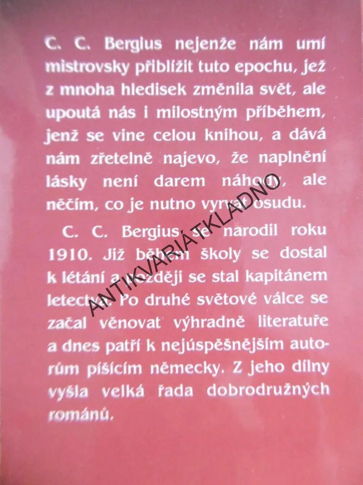 OHNIVÝ BŮH, C. C. BERGIUS, **an