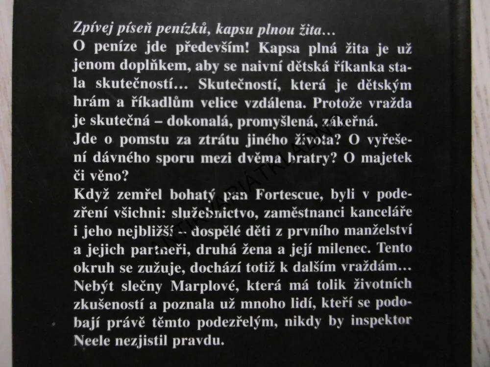 KAPSA PLNÁ ŽITA, AGATHA CHRISTIE, **an