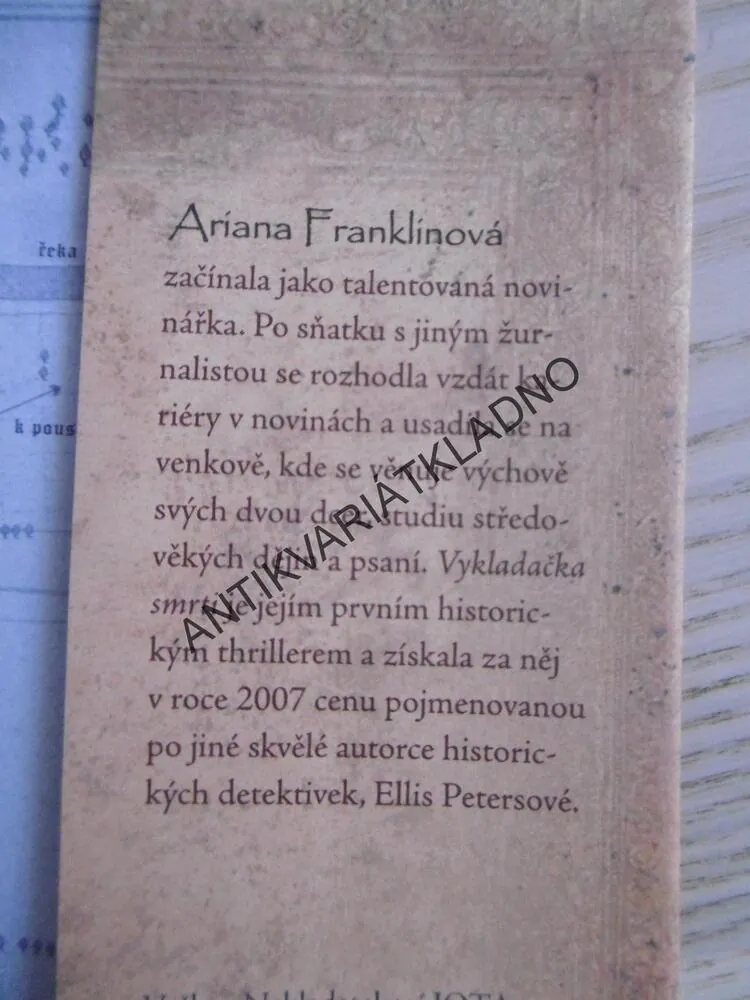 VYKLADAČKA SMRTI, ARIANA FRANKLINOVÁ, **an