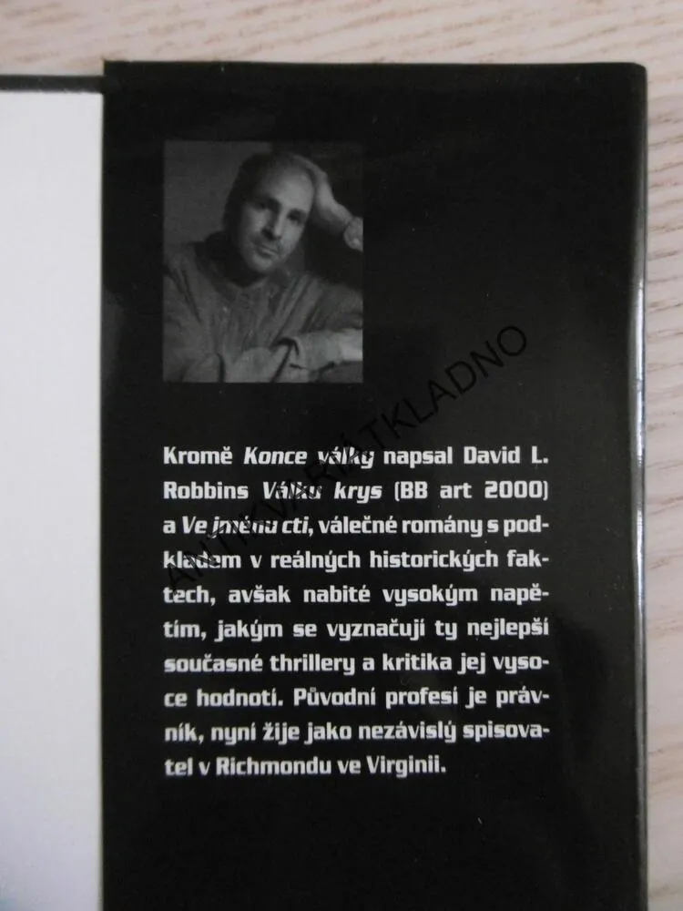 KONEC VÁLKY, DAVID L. ROBBINS, **an