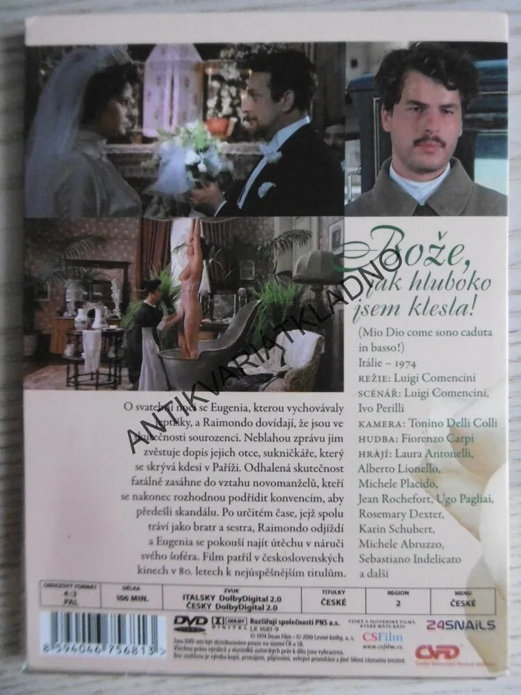 BOŽE, JAK HLUBOKO JSEM KLESLA, EROTICKÁ KOMEDIE, DVD FILM