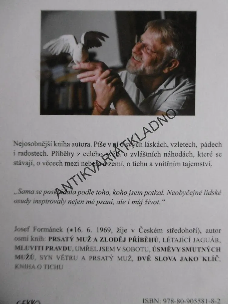 KNIHA O TICHU, JOSEF FORMÁNEK, **an