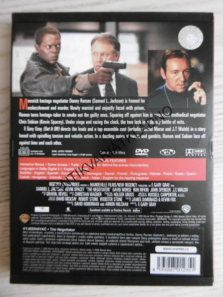 THE NEGOTIATOR, DVD FILM 