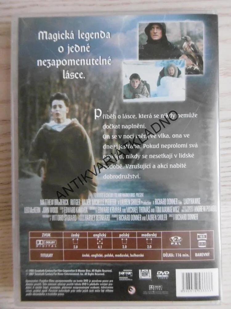 JESTŘÁBÍ ŽENA, DVD FILM