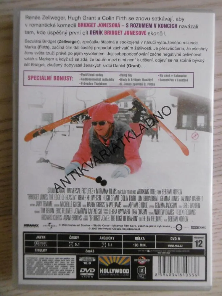 BRIDGET JONESOVÁ, S ROZUMEM V KONCÍCH, DVD FILM