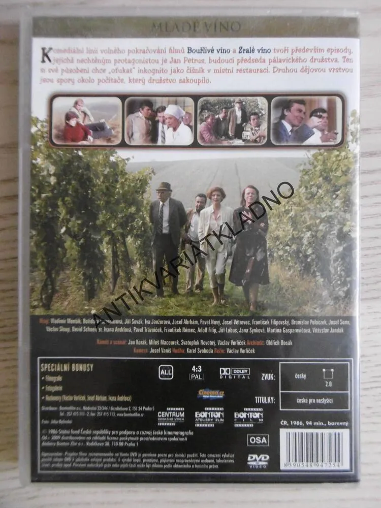MLADÉ VÍNO, DVD FILM 