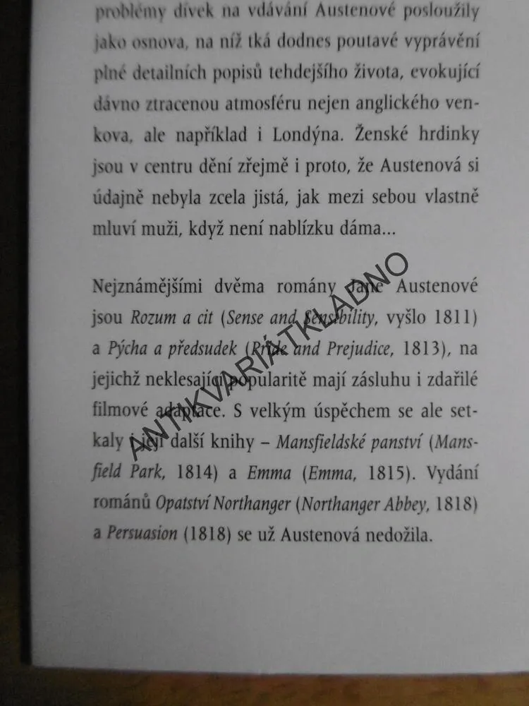 OPATSTVÍ NORTHANGER, JANE AUSTENOVÁ
