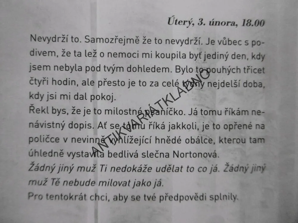DENÍK MÉHO STÍNU, CLAIRE KENDALOVÁ, **an