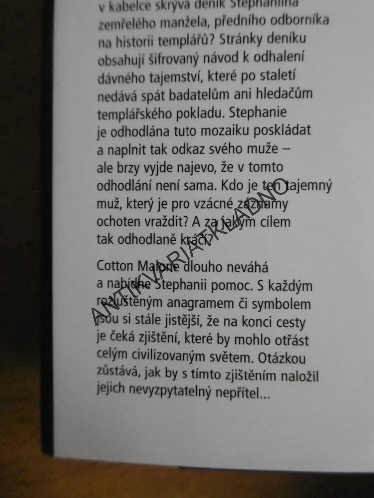TEMPLÁŘSKÉ DĚDICTVÍ, STEVE BERRY, **an
